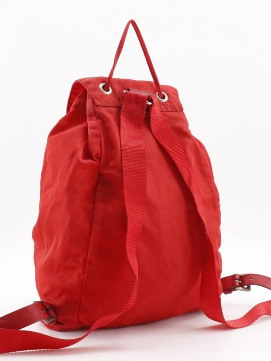 PRADA Backpack Daypack Red Nylon Women main image 12